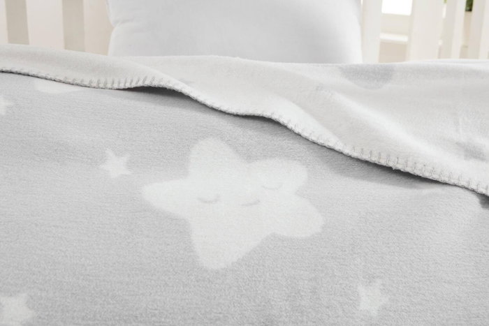 L'essentiel linge de maison Manta para bebé Star - Light Grey